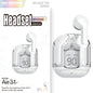 Mini Transparent Bluetooth Earbuds – ENC Noise Reduction & Digital Display