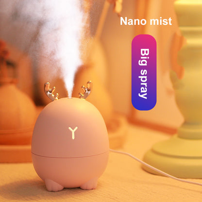 USB Cartoon Deer & Rabbit Humidifier – Cute Mini Aroma Diffuser