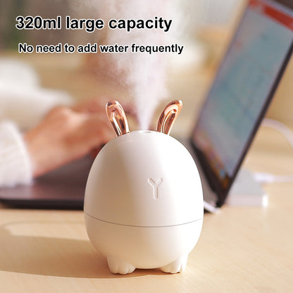 USB Cartoon Deer & Rabbit Humidifier – Cute Mini Aroma Diffuser