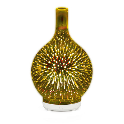 Glass Vase Humidifier – 5V Colorful LED Mist Diffuser