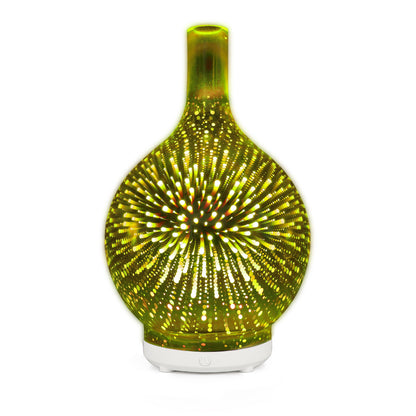Glass Vase Humidifier – 5V Colorful LED Mist Diffuser