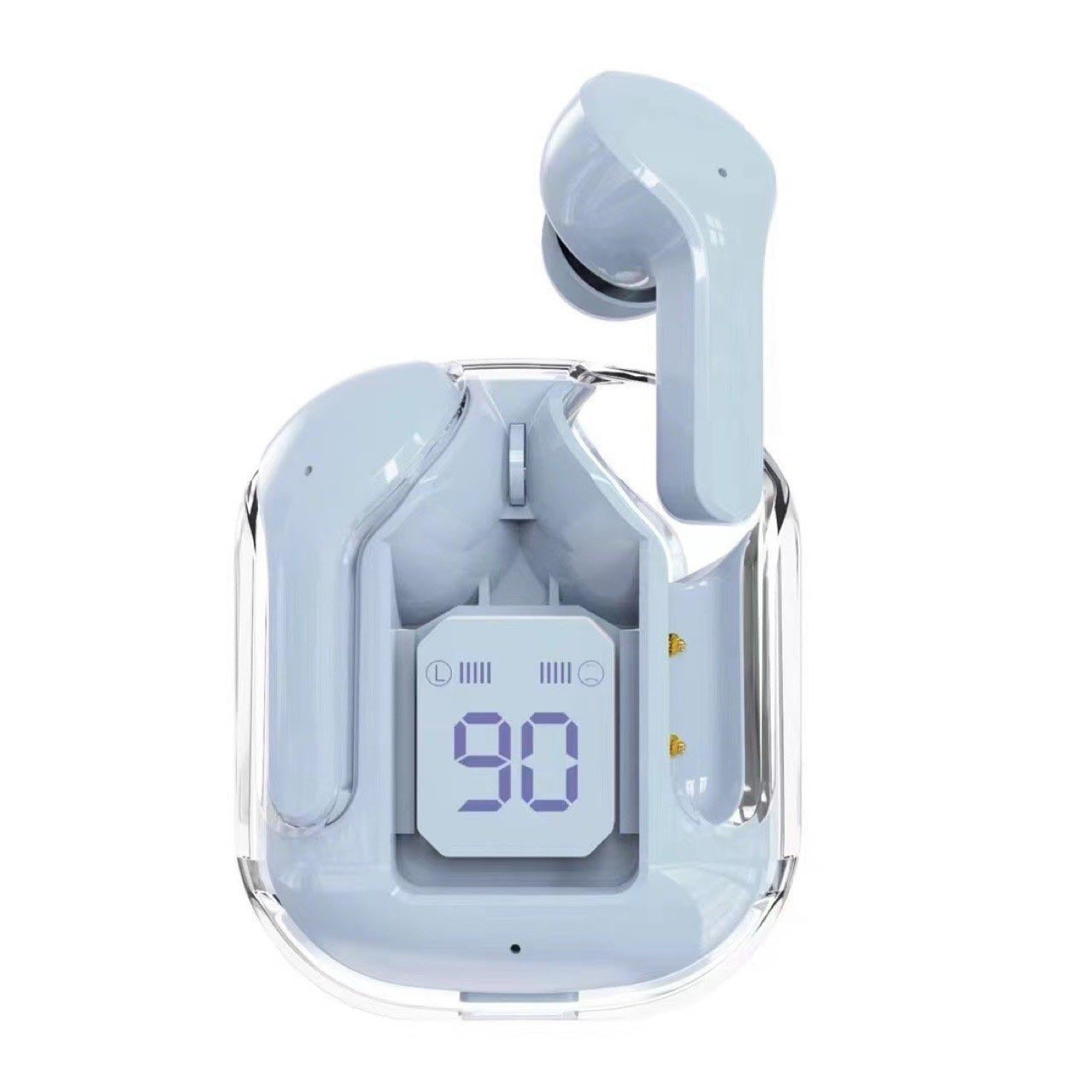 Mini Transparent Bluetooth Earbuds – ENC Noise Reduction & Digital Display