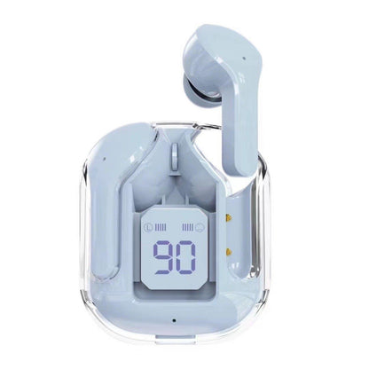 Mini Transparent Bluetooth Earbuds – ENC Noise Reduction & Digital Display